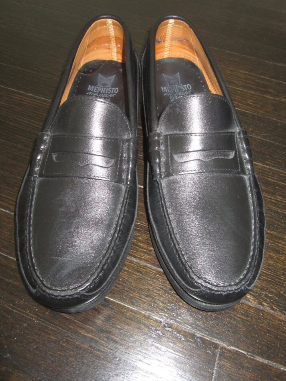 MEPHISTO CAP VERT Black Leather Loafers Shoes Men’s 9 1/2 - Picture 5 of 14